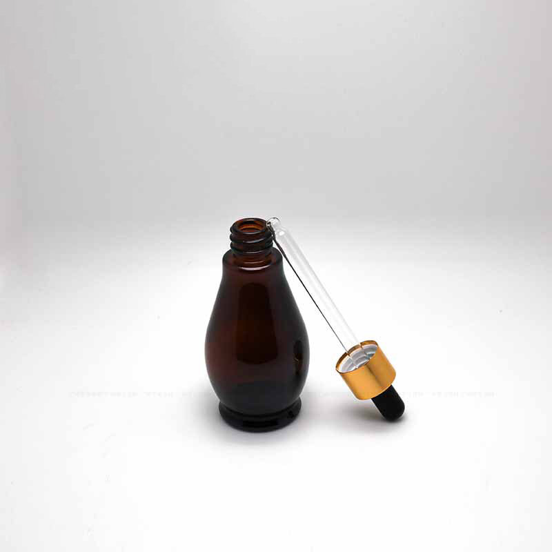 Leere Dropper Flasche Bernstein Ätherisches Öl Glas Aromatherapie Flüssigkeit Braun 10-100ml Tropfen für Massage Pipette Flaschen Nachfüllbar