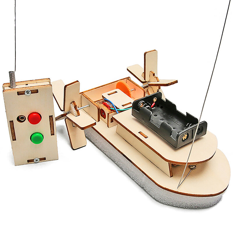 子供のためのリモートコントロールボート,教育パズル,DIYおもちゃ,子供の開発