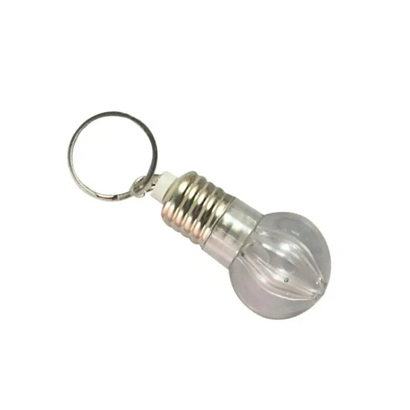 หลอดไฟ LED Key Chain ไฟฉายจิ๋ว Key พวงกุญแจแหวนไฟฉายสายรุ้งสีแขวนเครื่องประดับเครื่องประดับในรถยนต์ Key Ring