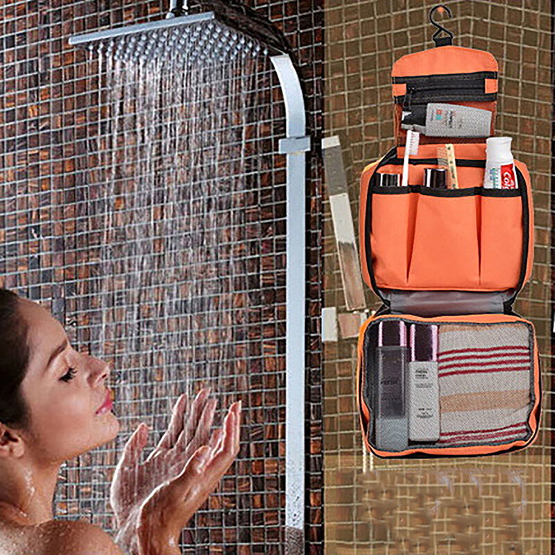 Hanging Toiletry Bag Travel Toiletry Wash Organizer Kit Sturdy Hanging Hook Shower Bags For Men Women Cosmetics Make Up