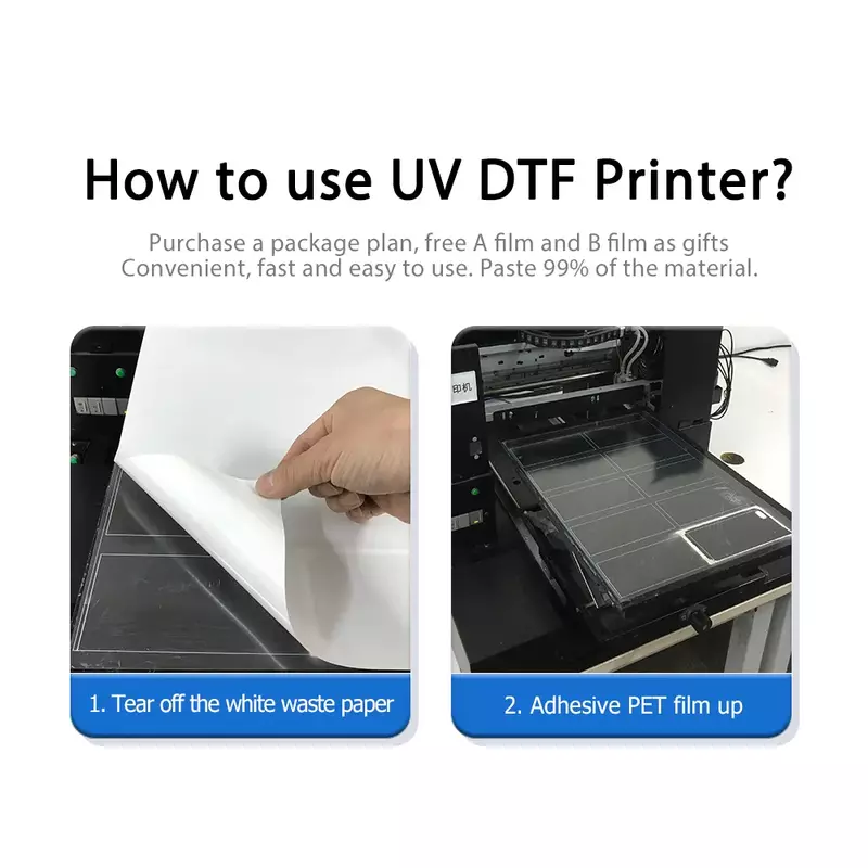 Pegatina de transferencia Compatible con impresora universal A2, A3, A4, UV, DTF, película AB, película A, película B, máquina de laminación