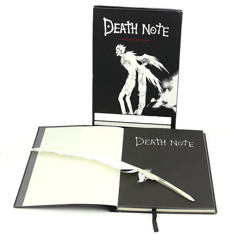 Anime peripheral notebook death notebook with quill pen deathnote student stationery gift Ryuk pendant Ye Shenyue L necklace