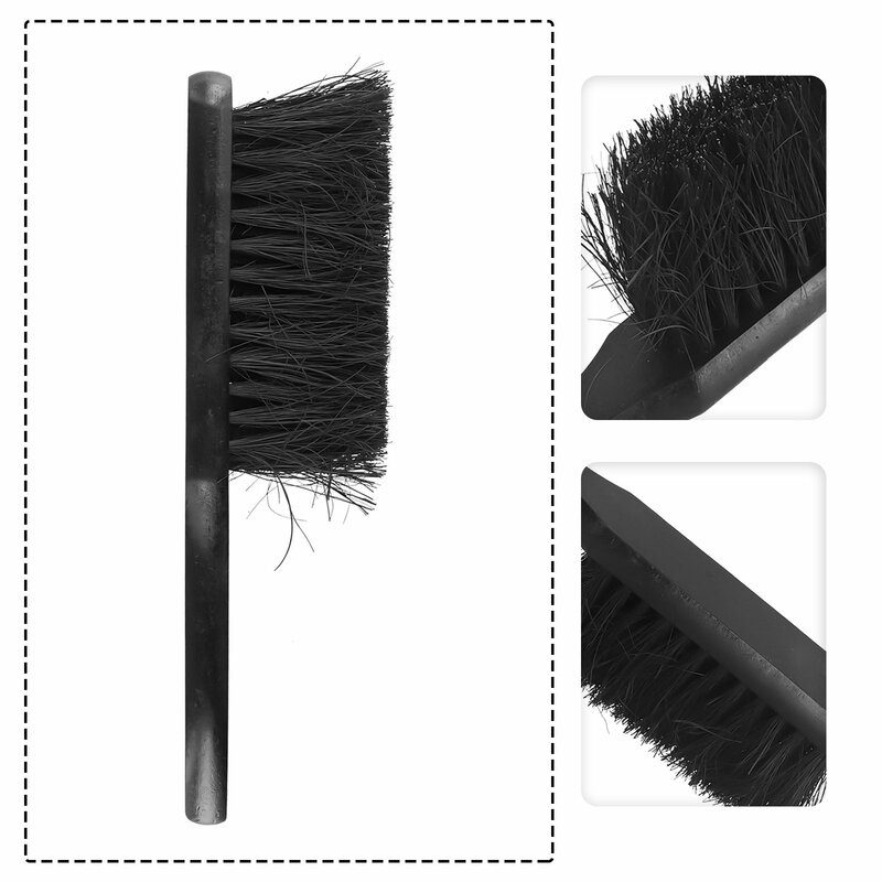 Nuova vendita calda stufe spazzola per camino manico in legno parti del focolare 28.5cm * 4.5cm accessori pulizia camino nero
