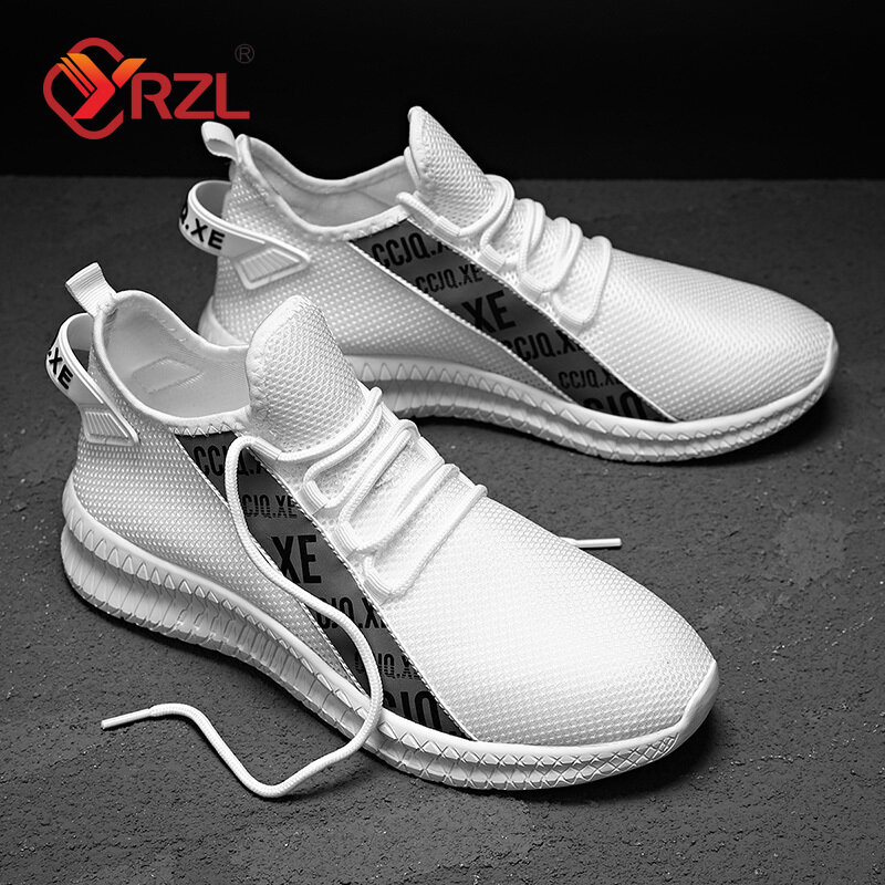YRZL Sneakers da corsa da uomo scarpe sportive leggere di alta qualità scarpe Casual traspiranti in rete classica Sneakers moda uomo