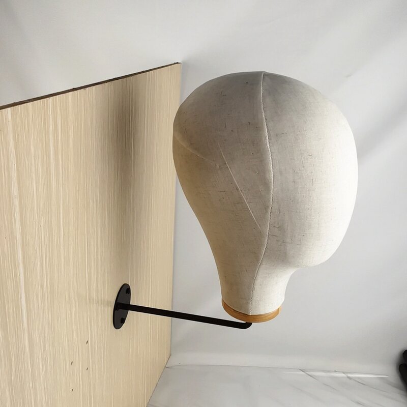 Soporte de cabeza de MANIQUÍ PARA pelucas, 1 piezas, para casco, gancho montado en la pared, exhibición de sombreros, almacenamiento