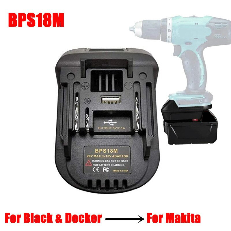 Moc Adapter narzędziowy BS18MT konwerter dla Bosch 18V Li-ion bateria do narzędzi Makita/Milwaukee/obsługi Dewalt dla Ryobi/obsługi Metabo/obsługi Worx/Devon narzędzie