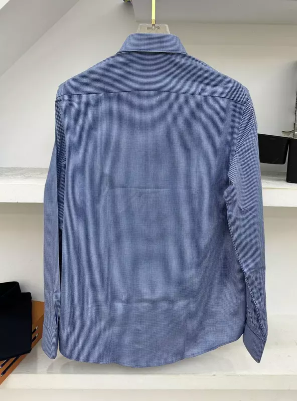 Miliarder OECHSLI bawełniana koszula męska 2024 nowy moda biznesowa komfortowa oddychająca wysokiej jakości koszula z długim rękawem duży rozmiar S-XXL