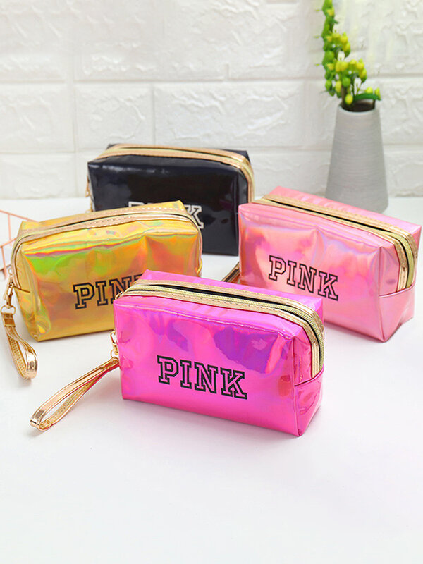 1Pc Cute Cosmetic Bag Travel Waterproof Skin Care Product Zipper Pouch Storage Bag Travel Portable Fashion Cosmetic Bag