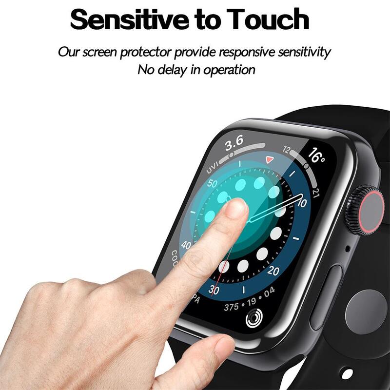 Película protectora de pantalla para Apple Watch, protectores curvos 3D para iwatch ultra series 8, 7, SE, 6, 5, 4, 3, 44mm, 45mm, 40mm, 41mm, 38mm, 42mm, 49mm