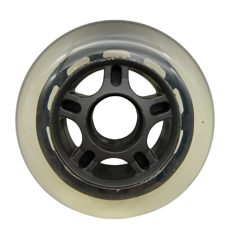 Rueda de patinaje de material PU, rueda transparente de 84mm, 84x24mm, 80a, Envío Gratis
