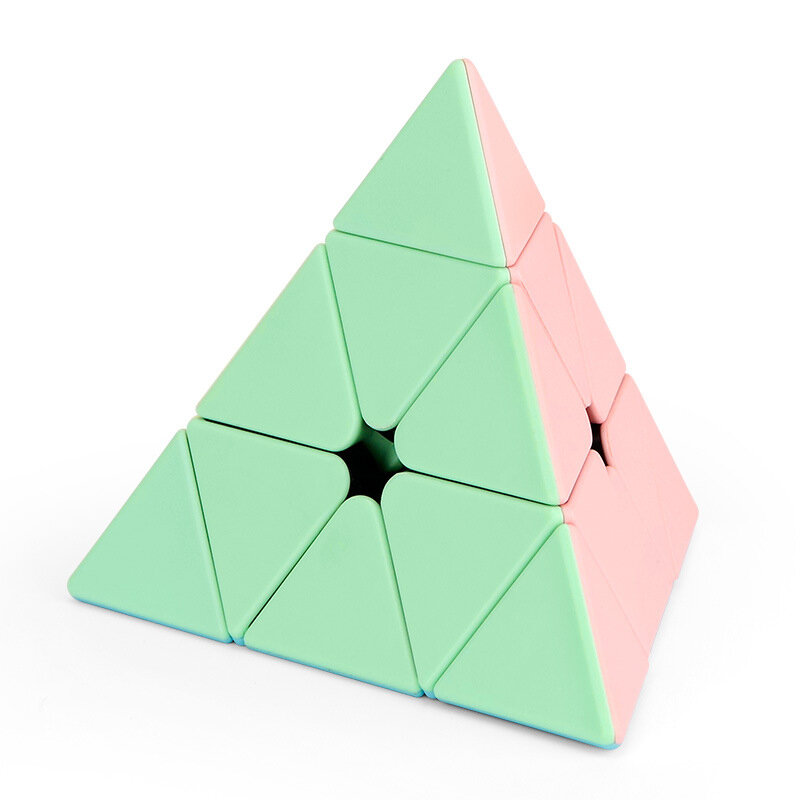 Cubing Classroom Corner trójkąt piramida Puzzle makaronik JinZiTa magiczne kostki dzieci dzieci edukacyjne zabawki kostka łamigłówka