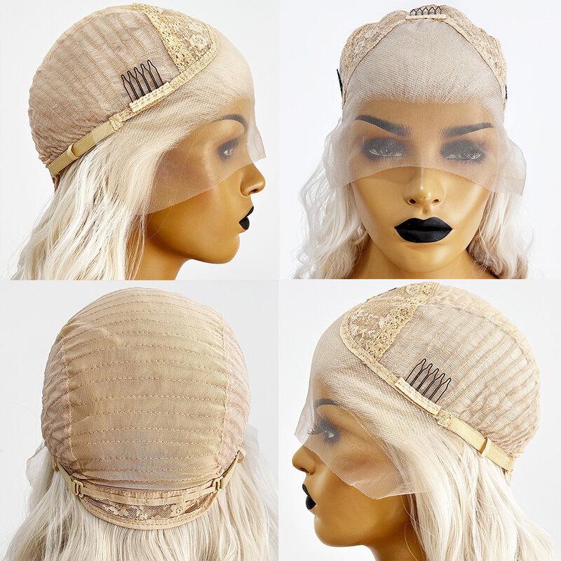 Женские короткие термостойкие синтетические парики, бесклеевые свободные волнистые натуральные волосы, для косплея