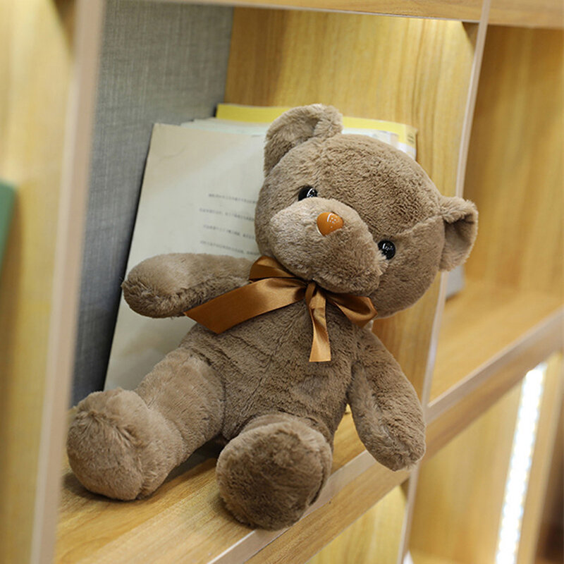 Teddy Bear Plush Toys for Kids Urso de pelúcia macio Presentes de casamento Brinquedo de bebê Presente de aniversário Criança, 1pc