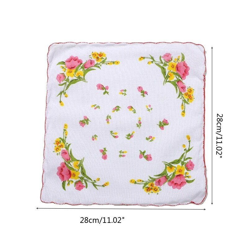 Taschentücher-Set für Damen, weiche, hautfreundliche Mini-Baumwolle für Gesichtshandtücher