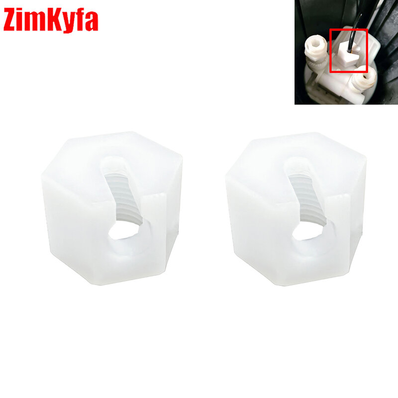 CO2 Hose Connector Replacement Nut Repair Kit for Sodastream Crystal 1.0 and 2.0, White Set of 2