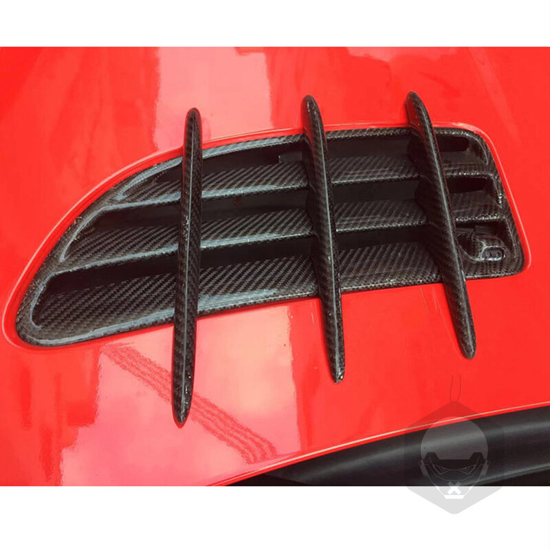 Sợi Carbon Động Cơ Trước Hood Lỗ Thông Khí Ổ Cắm Lượng Cạp Viền Fender Cho Xe Mercedes-Benz R171 SLK-lớp SLK55 SLK350 05-10