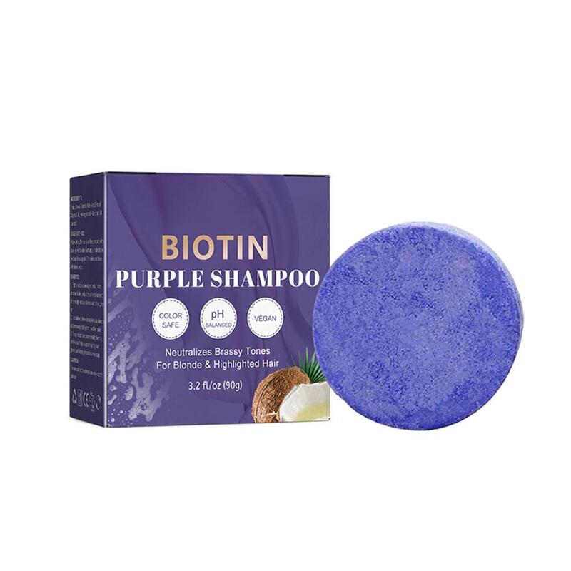 Solid Hair Shampoo Bar Purple Hair Conditioner Bar For Blonde Silver Hair Oily Scalp Cleanser Solid Moisturizing Shampoo So R0F3