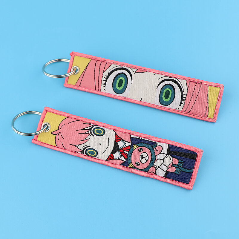 LLavero de etiqueta de Anime YQ1257 para llaves de coche, llavero para mochila, llavero para hombres y mujeres, accesorios de joyería