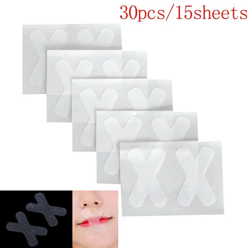30Pcs Sleep Strips Night Snoring Sticker Advanced Gentle Mouth Tape Nose Sleeping Less Mouth Breathing