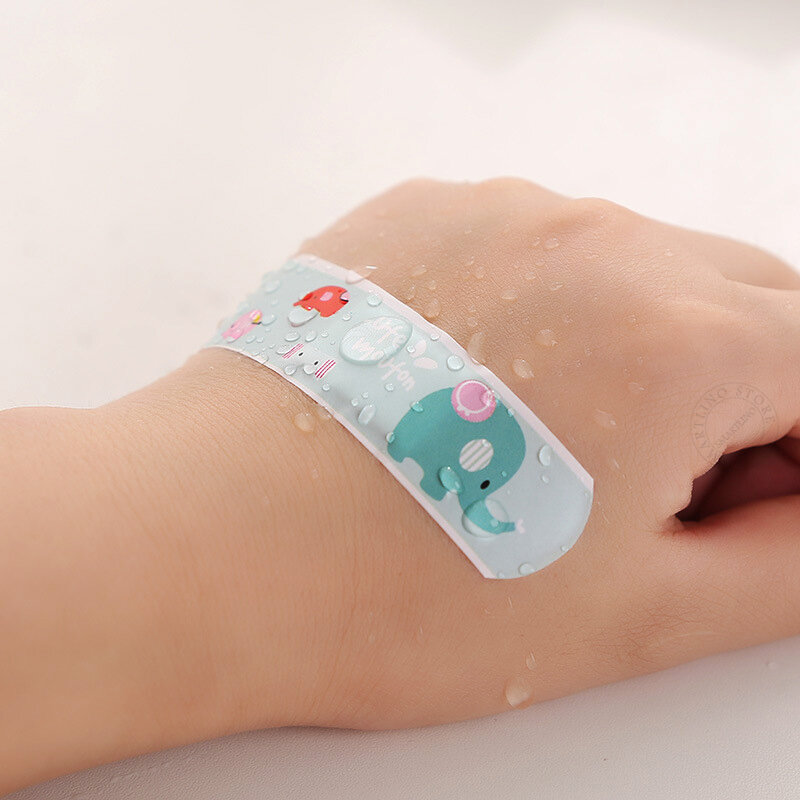 100Pcs Wasserdicht Band-Aids Medizinische Anti-Bakterien Klebstoff Bandage Wunde Dressing Kleben Gips Notfall Erste Hilfe Kits