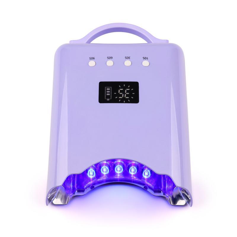 Lampe LED UV aste sans fil avec poignée, sèche-ongles, machine à vernis gel, outil de salon d'art des ongles, 78W