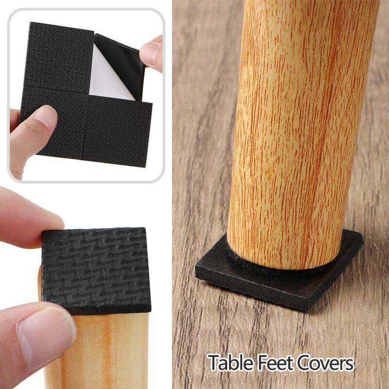Anti-slip Mat Chair Sofa Scratch Proof Square Round Rectangle Floor Protectors Furniture Leg Pads Table Feet Covers