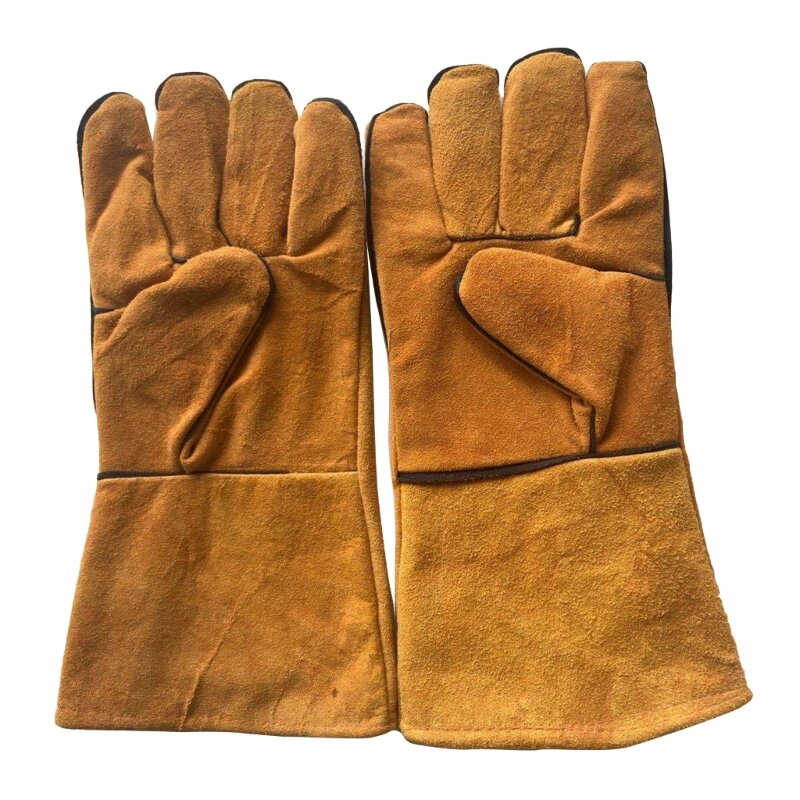 ถุงมือสำหรับงานเชื่อมดูดซับเหงื่อได้ดีและเป็นฉนวนความร้อนถุงมืองานเชื่อม R7UA