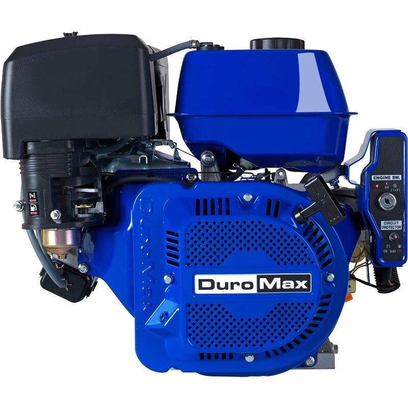 DuroMax XP18HPE 440cc rekoil/Gas elektrik bertenaga 50 negara disetujui, multi-penggunaan mesin, XP18HPE, biru