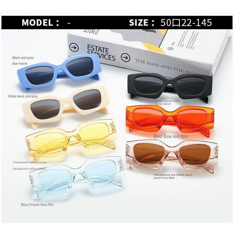 Nieuwe Mode Vierkante Zonnebril Mannen Vrouwen Cat Eye Merk Designer Vintage Driveing Zonnebril Vrouwelijke Reizen UV400 Oculos De Sol