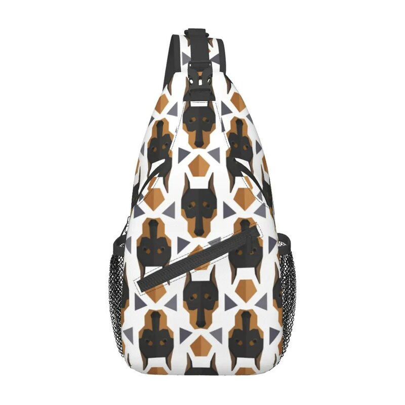 Сумка-слинг для домашних животных Doberman, нагрудная кросс-боди сумка на плечо, уличный спортивный рюкзак с узором