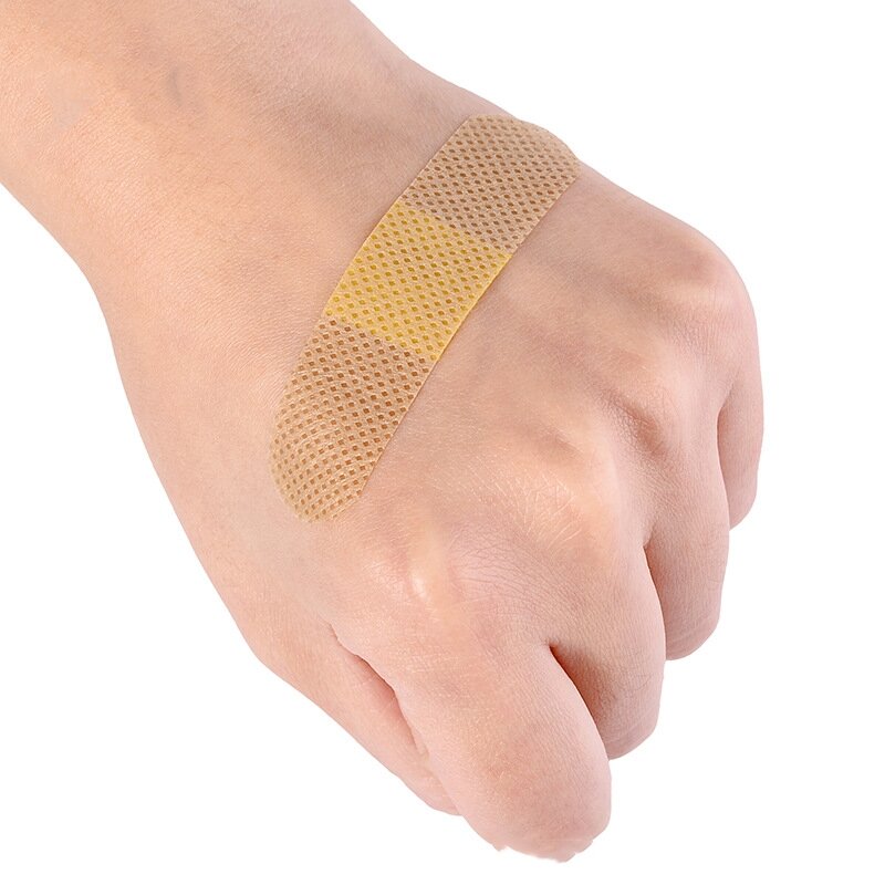 100 stücke wasserdichte bandaids nicht gewebte notfall bandage selbst klebende bandage für kinder erwachsene hä mosta tische paste sicherheits schutz