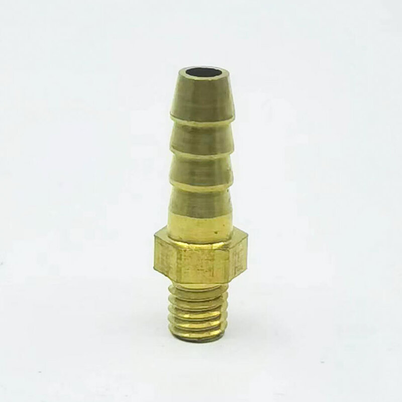 5 pces 3mm 4mm 5mm 6mm 8mm 10mm od mangueira farpa m3 m4 m5 m6 m8 m10 rosca macho métrica adaptador de conector de encaixe de tubulação de bronze