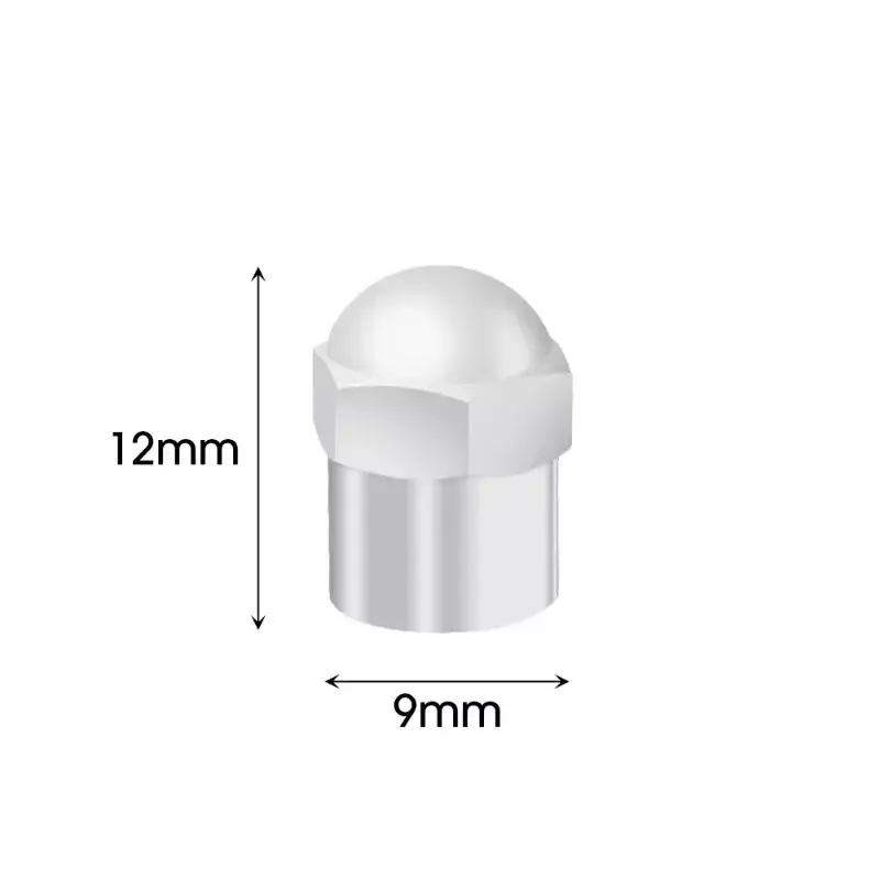 Universial Car Tire Valve Caps Round Head Chrome Plating Dust Proof Covers Auto Car Motorcycles Bike Tyre Styling Valve Cap Tool