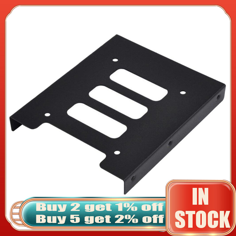 New 2.5 Inch SSD HDD to 3.5 Inch Metal Mounting Adapter Bracket Dock Hard Drive Holder for PC Hard Drive SSD HDD Enclosure