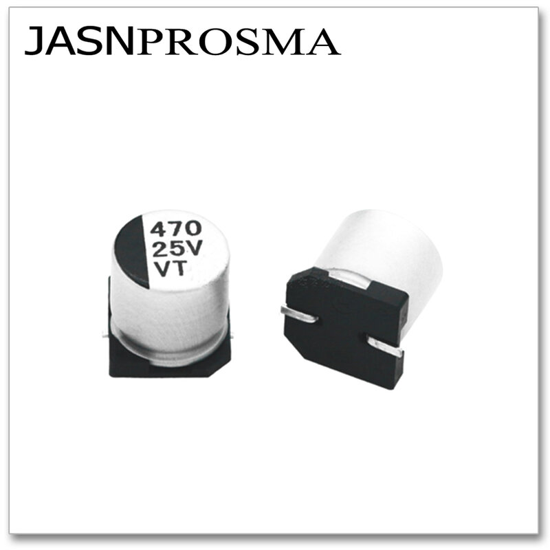 Jasnprosma-capacitores eletrolíticos de alumínio, 2000 pçs, 4x5, 1uf, 2.2uf, 3.3uf, 4.7uf, 10uf, 22uf, 10v, 16v, 25v, 35v, 50v, smd, 4x5