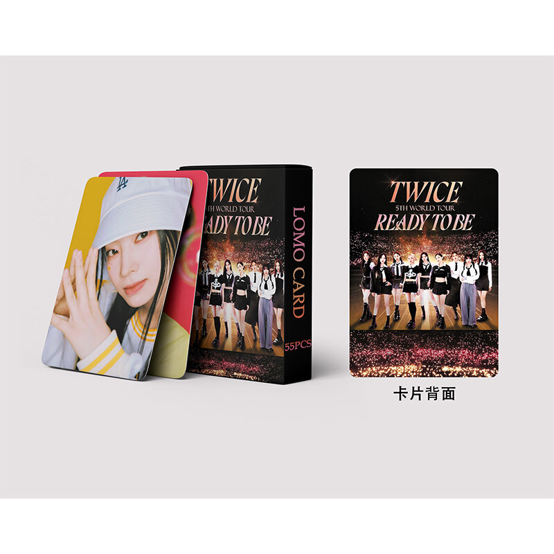 54pcs/set Kpop TWICE 4TH WORLD TOUR Lomo Cards New Photo Album The Feels High Quality Photocard K-pop TWICE New Arrivals