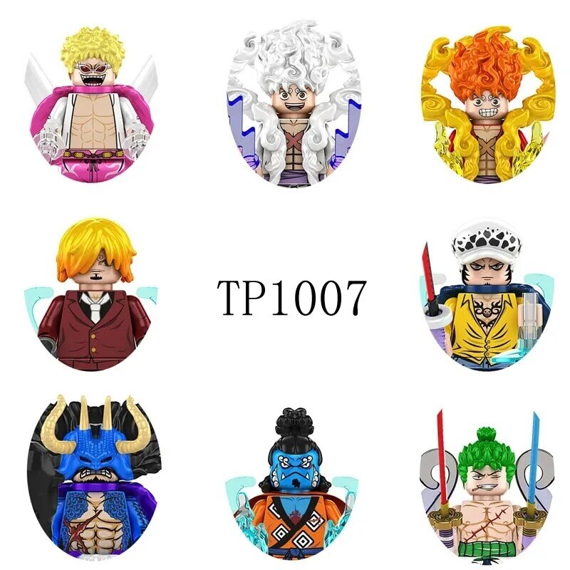 TP1007 X0353 DY620 Colorful Nika Luffy DY608 Building Block Doll DY601 Mini Action Toy Assembly Building Blocks Children's Gift