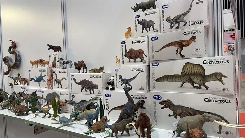 TNG Machairodus Smilodon Model Realistic Saber-toothed Tiger Animal Figure Adult Children Kids Xmas Gift Toys Desktop Decor