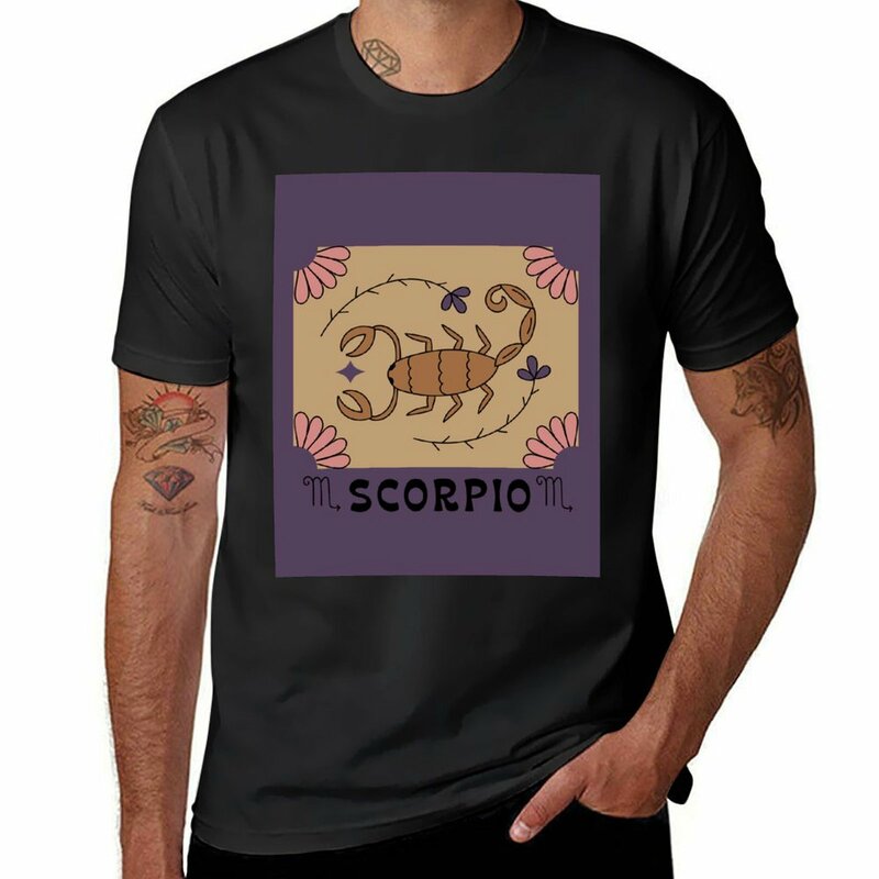 T-shirt Scorpion pour homme, humoristique, uni, personnalisé
