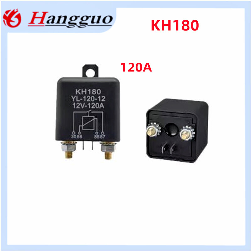 Przekaźnik elektromagnetyczny samochodowy KH180 12V 24V 120A 200A 250A 4PIN wysoki prąd rozpocząć podgrzewanie normalnie zamknięty przekaźnik
