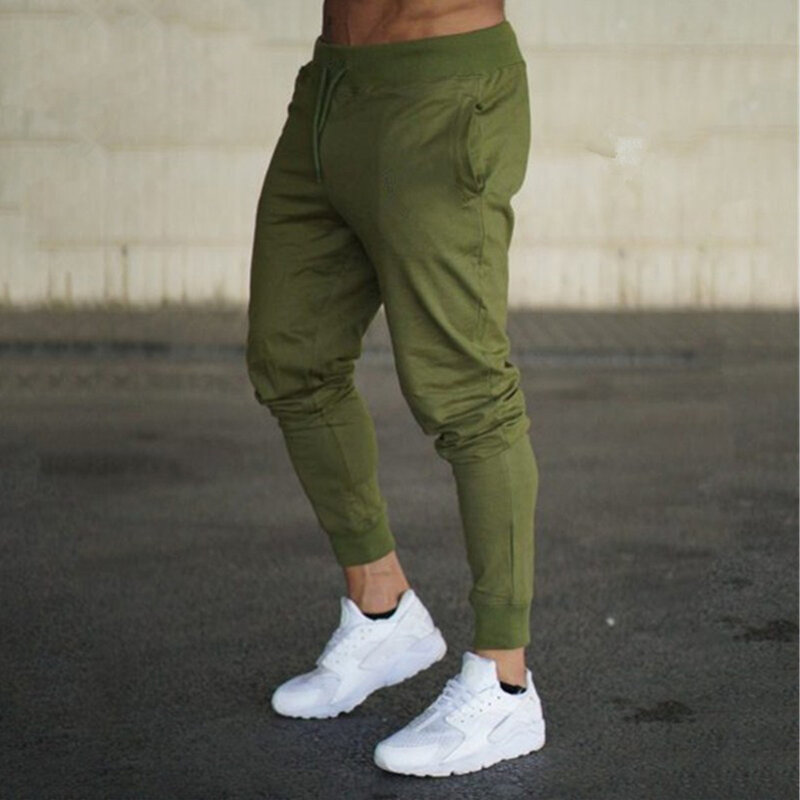 Celana olahraga aktif pria, CELANA JOGGER pinggang elastis warna Solid, ringan dan bernapas cocok untuk semua musim
