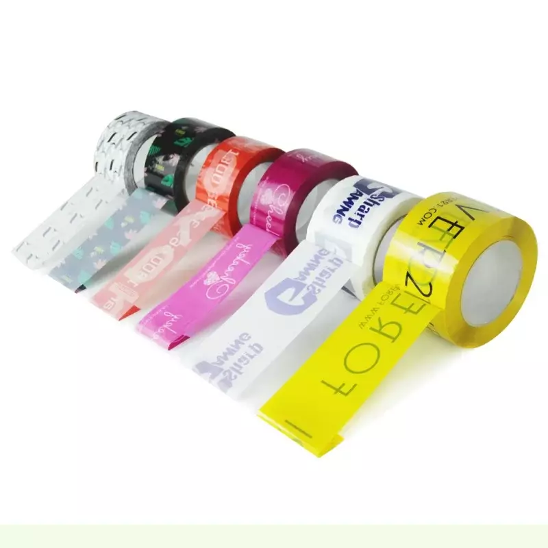 Aangepast Product 12 Jaar Fabriek Hoge Kwaliteit Logo Verzending Tape Custom Logo Bopp Gedrukt Verpakkingstape Transparante Print
