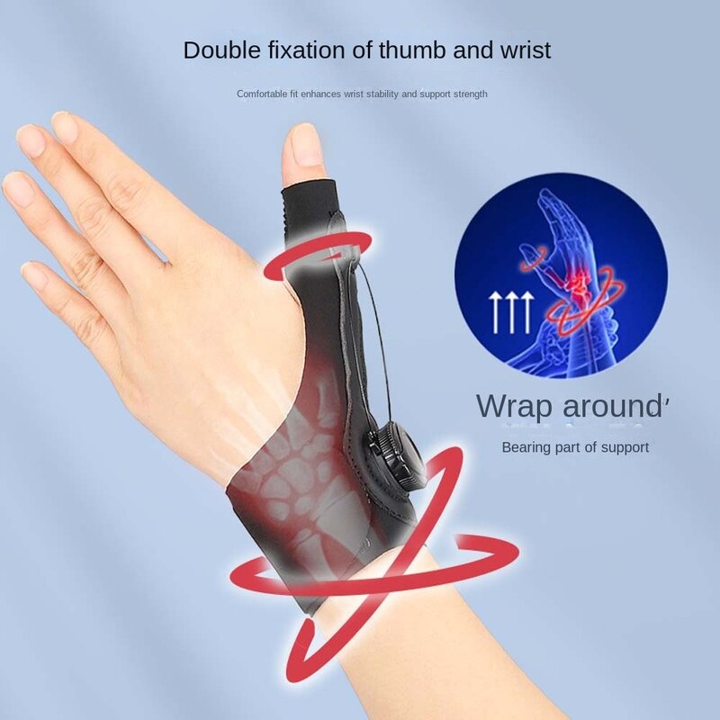 Uciskowy ból ochraniacz kciuka klamra klamra tunel nadgarstka opaska sportowa na nadgarstek opaska na nadgarstek, opaska, zapalenie ścięgien, czarny