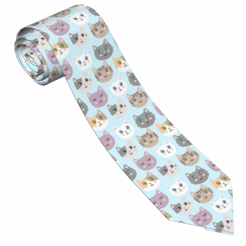 Повседневный узкий галстук с наконечниками стрел, милые котята, галстук, тонкий галстук для официального костюма
