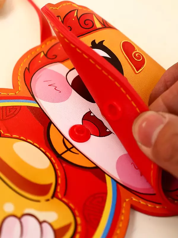 Neujahr rote Umschlag Tasche Frühlings fest Kinder Cartoon Persönlichkeit kreative Stoff Druck ist ein Siegel