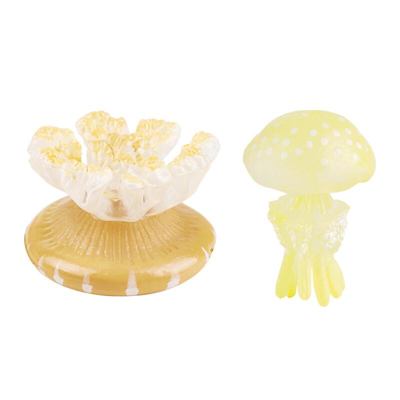 Ubur-ubur Figurine Koleksi Model hewan laut untuk hadiah anak