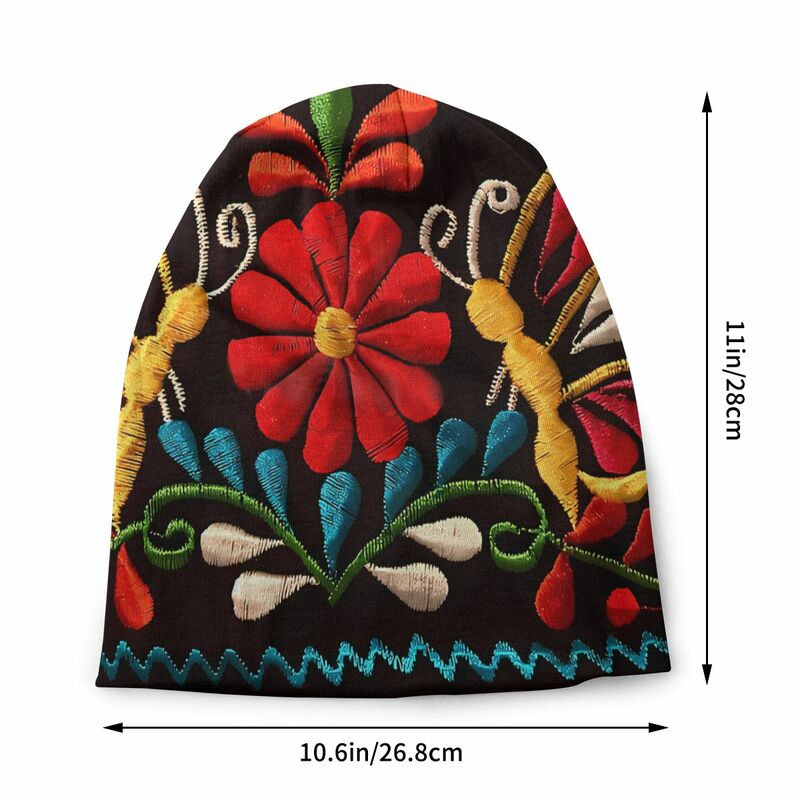 Butterflies And A Red Flower Unisex Bonnet Thin Windproof Hats Double Layer Hat Breathable Caps