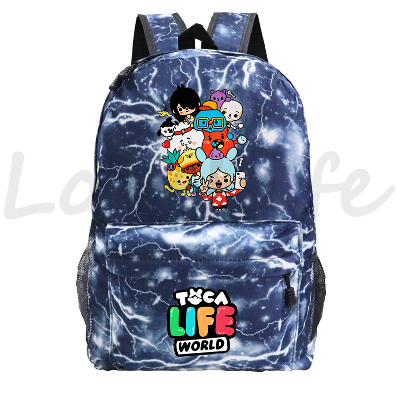 Cute Toca Life World Games Backpack for Children School Rucksack Korean Style School Bags Mochila Primary School Girls Bookbag
