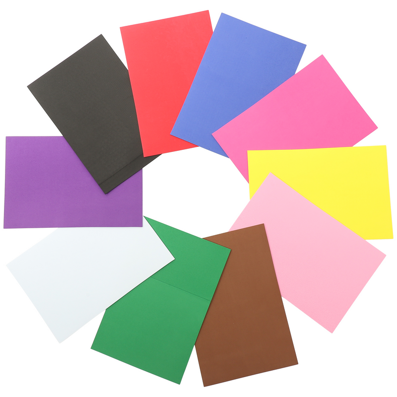 Lot de 10 papiers colorés arc-en-ciel, 8.5x11.8 pouces, multipack, assortis, grands projets de bricolage