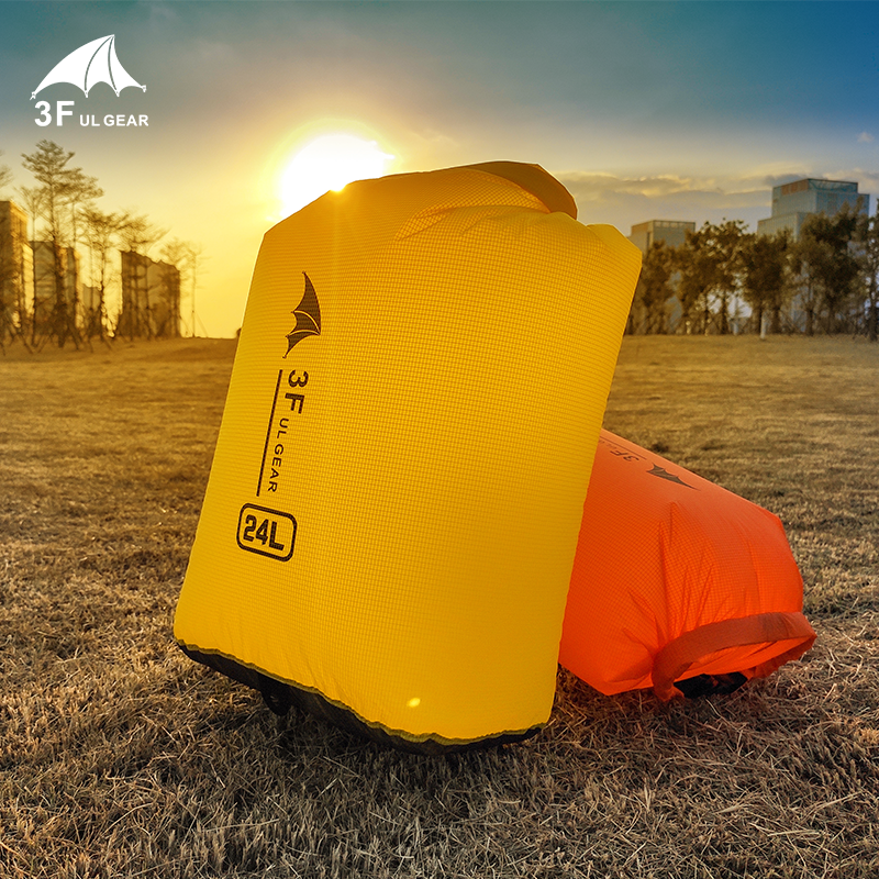 3F UL GEAR-Sac étanche avec assujetd'air, sac de natation à la dérive, sacs de rangement de voyage, équipement de camping en plein air, 12L, 24L, 36L